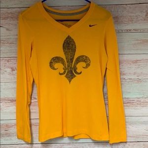 Fleur de lis LSU Long Sleeve Shirt